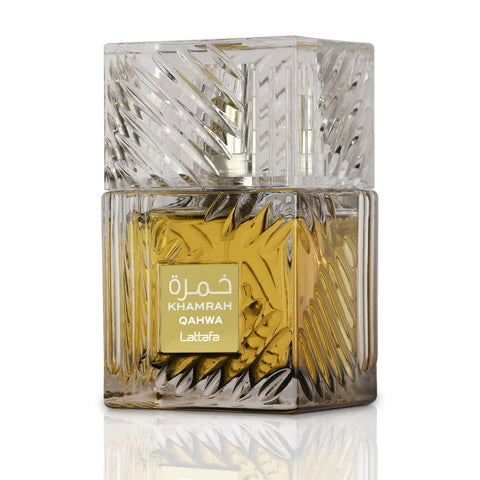 Khamrah Eau de Parfum Spray for Unisex, 3.4 Oz (100ml) – Luxury Arabic Fragrance with Sweet and Spicy Notes, Long-Lasting Oriental Perfume for Men and Women, Premium Unisex Perfume (Spicy)