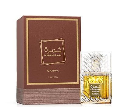 Khamrah Qahwa for Unisex Eau de Parfum Spray, 3.4 Ounce